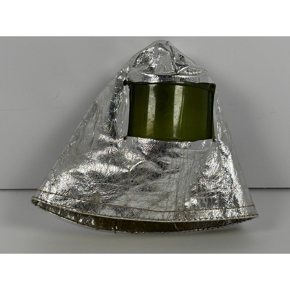Vintage Action Man Crash Crew Hood‎ Silver Foil Green Visor G.I. Joe 1966 Hasbro